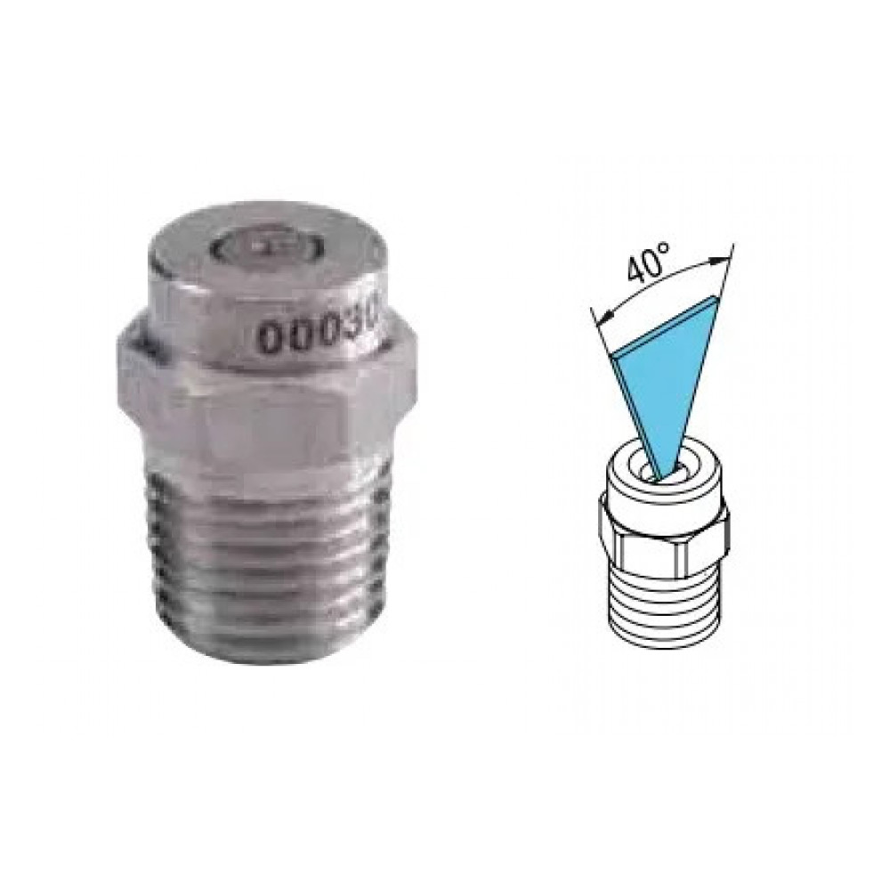 Форсунка 4015 R+M Suttner, угол 40°, резьба 1/4 наруж., 350 бар