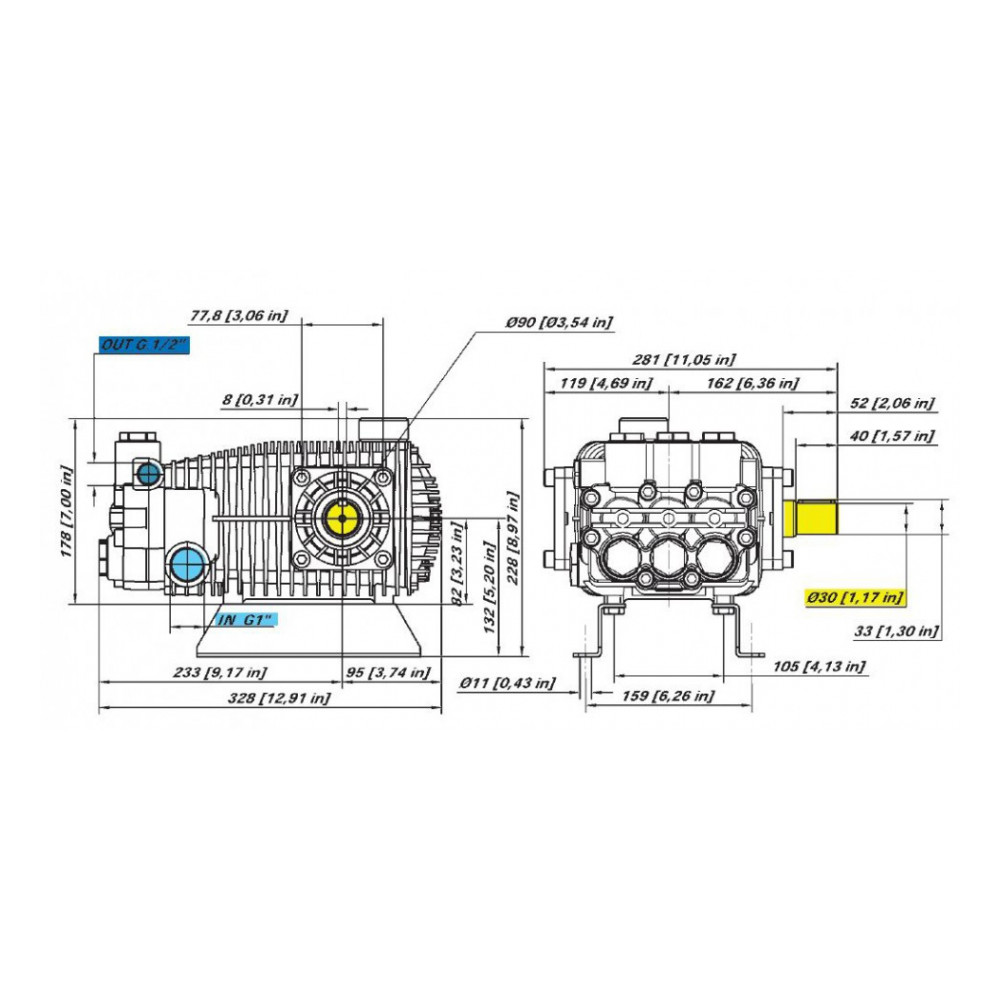 Насос высокого давления Bertolini RBL 4219-P (08104297A) Насос высокого давления Bertolini RBL 4219-P (08104297A)