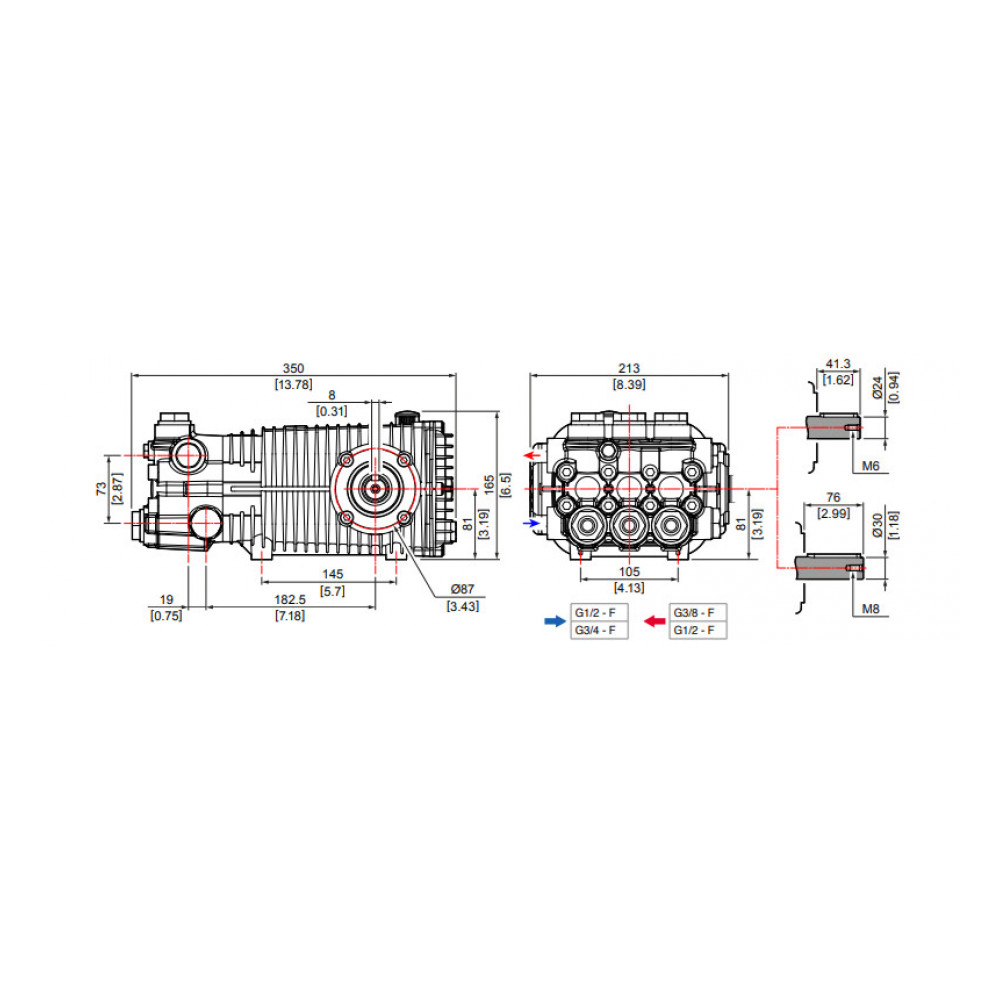 Насос высокого давления Comet TW 11025 S Насос высокого давления Comet TW 11025 S
