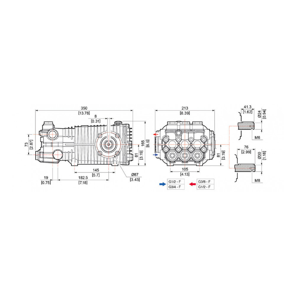 Насос высокого давления Comet TW 5550 S