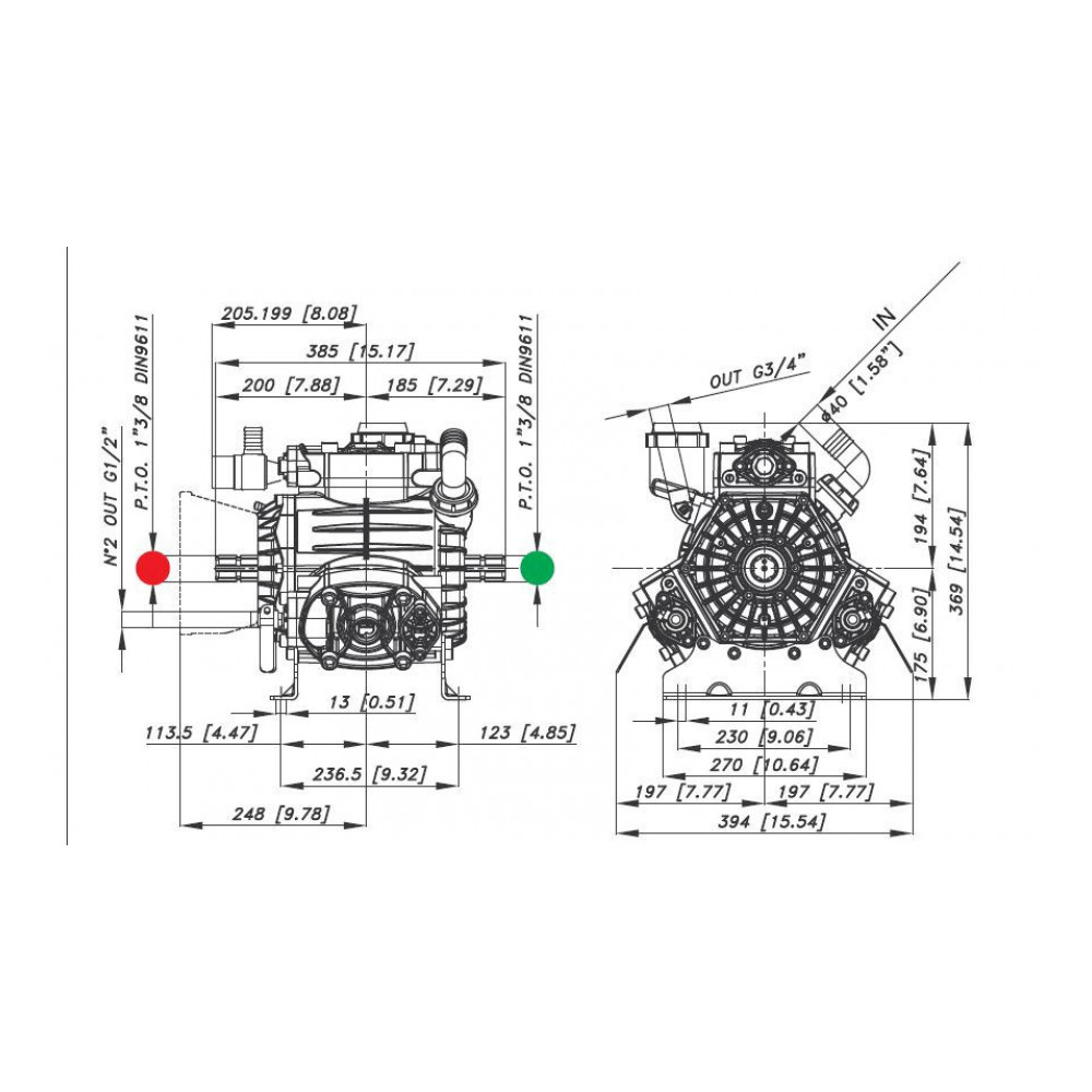 Мембранный насос Bertolini PBO*1 1250 VD, 120 л/мин, 50 бар Мембранный насос Bertolini PBO*1 1250 VD, 120 л/мин, 50 бар
