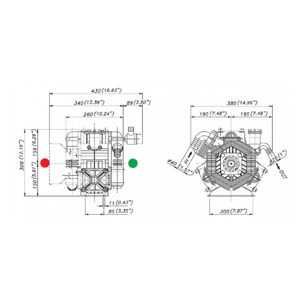 Мембранный насос Bertolini POLY 2120 VC 1 Мембранный насос Bertolini POLY 2120 VC 1