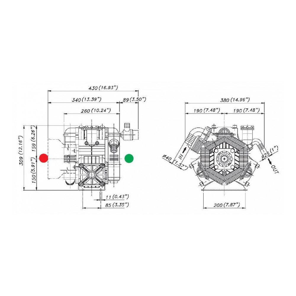 Мембранный насос Bertolini POLY 2120 VC, 126 л/мин, 15 бар Мембранный насос Bertolini POLY 2120 VC, 126 л/мин, 15 бар