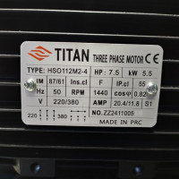 Электродвигатель TITAN 230/400 В, 50 Гц, 5,5 кВт, фланец 87 мм Электродвигатель TITAN 230/400 В, 50 Гц, 5,5 кВт, фланец 87 мм