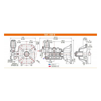 Насос Comet EWD-K 4040 G (276 бар, 15 л/мин, 3400 об/мин) Насос Comet EWD-K 4040 G (276 бар, 15 л/мин, 3400 об/мин)