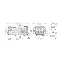 Насос Comet TW 11025S, 42,5 л/мин, 172 бар, до 85 °C Насос Comet TW 11025S, 42,5 л/мин, 172 бар, до 85 °C