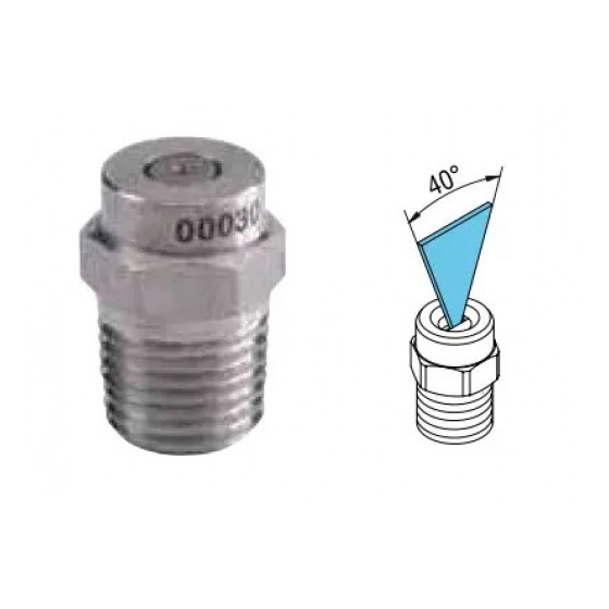 Форсунка 4025 R+M Suttner, угол 40°, резьба 1/4 наруж., 350 бар