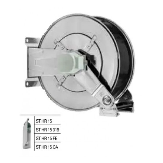 Барабан автоматический Ramex HR 1000 BK с безопасным сматыванием, 15 м 1/2", нерж., 200 бар