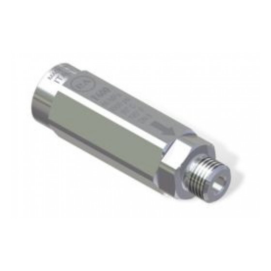 Фильтр высокого давления PA, нерж. сталь, 1/4" внутр. – 1/4" наруж., 600 бар, 400 мкм