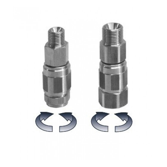 Поворотное соединение Mecline G1/4" наруж. – G1/4" внутр., никелированное